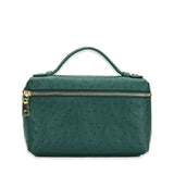 New Fashion designer handbag embossed ostrich leather portable bag small clutch bag lady hand bag purse