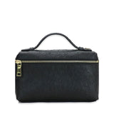 New Fashion designer handbag embossed ostrich leather portable bag small clutch bag lady hand bag purse
