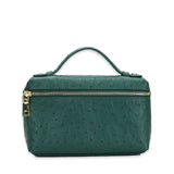 New Fashion designer handbag embossed ostrich leather portable bag small clutch bag lady hand bag purse
