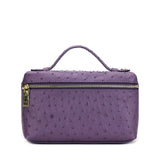 New Fashion designer handbag embossed ostrich leather portable bag small clutch bag lady hand bag purse