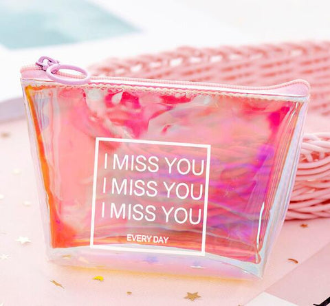 eTya Transparent Coin Purse Women Small Wallet Female Change Purses Mini Children's Pocket Wallets Key Card Holder PVC Hand bags