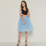 Puffy New Arrival 5 Layer Fashion Women Tulle Skirt Tutu Wedding Bridal Bridesmaid 2019 Overskirt Petticoat Lolita Saia