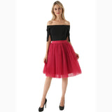 Puffy New Arrival 5 Layer Fashion Women Tulle Skirt Tutu Wedding Bridal Bridesmaid 2019 Overskirt Petticoat Lolita Saia