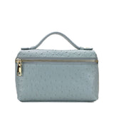 New Fashion designer handbag embossed ostrich leather portable bag small clutch bag lady hand bag purse