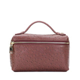 New Fashion designer handbag embossed ostrich leather portable bag small clutch bag lady hand bag purse