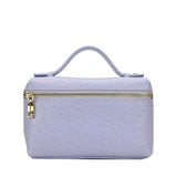 New Fashion designer handbag embossed ostrich leather portable bag small clutch bag lady hand bag purse
