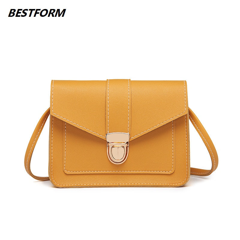 Fashion Mini Crossbody Bags For Women Messenger Casual Ladies Hand Bags Soft Leather Flap Luxury Travel Shoulder Bag Phone Purse