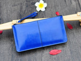Women Wallets Candy Oil Leather Wallet Long Design Day Clutch Casual Lady Cash Purse Women Hand Bag Carteira lady phone bag