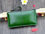 Women Wallets Candy Oil Leather Wallet Long Design Day Clutch Casual Lady Cash Purse Women Hand Bag Carteira lady phone bag