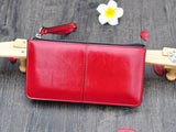 Women Wallets Candy Oil Leather Wallet Long Design Day Clutch Casual Lady Cash Purse Women Hand Bag Carteira lady phone bag