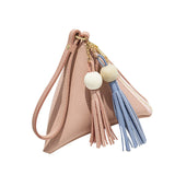 Mini Triangle Women Clutch Purse Hand Bag Wristlets Strap Small Women Bag Lady Clutches Casual Phone Package