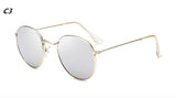 DJXFZLO Luxury Sunglasses Women/Men Brand Designer Glasses Lady Oval Sun Glasses Small Metal Frame  Oculos De Sol Gafas