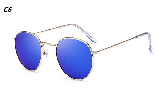 DJXFZLO Luxury Sunglasses Women/Men Brand Designer Glasses Lady Oval Sun Glasses Small Metal Frame  Oculos De Sol Gafas