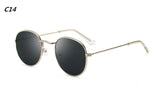 DJXFZLO Luxury Sunglasses Women/Men Brand Designer Glasses Lady Oval Sun Glasses Small Metal Frame  Oculos De Sol Gafas