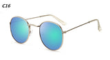 DJXFZLO Luxury Sunglasses Women/Men Brand Designer Glasses Lady Oval Sun Glasses Small Metal Frame  Oculos De Sol Gafas