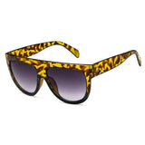 Kim Kardashian Sunglasses Woman Vintage Retro Flat Top Gradient Shield Black Sun Glasses Pilot Luxury Designer Oversized Eyewear