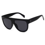 Kim Kardashian Sunglasses Woman Vintage Retro Flat Top Gradient Shield Black Sun Glasses Pilot Luxury Designer Oversized Eyewear