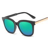 DCM Newest Fashion Square Sunglasses Women Brand Design Coating Mirror Ladies Sun Glasses For Women Eyewear oculos de sol UV400