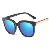 DCM Newest Fashion Square Sunglasses Women Brand Design Coating Mirror Ladies Sun Glasses For Women Eyewear oculos de sol UV400