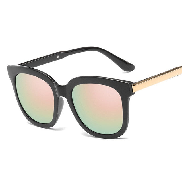 DCM Newest Fashion Square Sunglasses Women Brand Design Coating Mirror Ladies Sun Glasses For Women Eyewear oculos de sol UV400