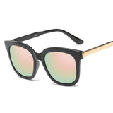DCM Newest Fashion Square Sunglasses Women Brand Design Coating Mirror Ladies Sun Glasses For Women Eyewear oculos de sol UV400