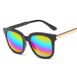 DCM Newest Fashion Square Sunglasses Women Brand Design Coating Mirror Ladies Sun Glasses For Women Eyewear oculos de sol UV400