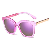 DCM Newest Fashion Square Sunglasses Women Brand Design Coating Mirror Ladies Sun Glasses For Women Eyewear oculos de sol UV400