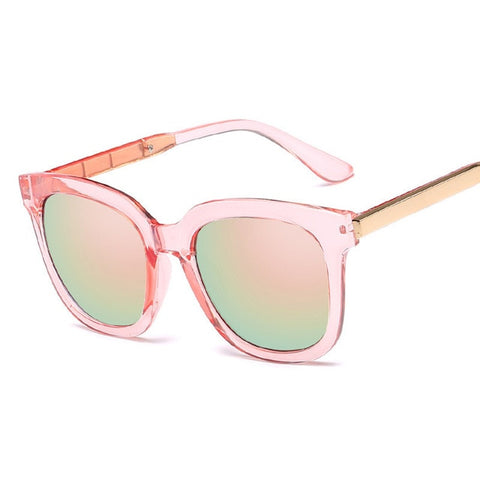 DCM Newest Fashion Square Sunglasses Women Brand Design Coating Mirror Ladies Sun Glasses For Women Eyewear oculos de sol UV400