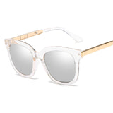 DCM Newest Fashion Square Sunglasses Women Brand Design Coating Mirror Ladies Sun Glasses For Women Eyewear oculos de sol UV400